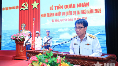Naval Region 3 held a farewell ceremony for soldiers completing their military service in 2026.