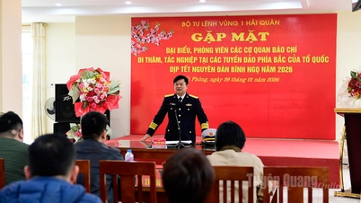ជួបជាមួយអ្នកយកព័ត៌មានដែលកំពុងមកទស្សនា និងរាយការណ៍ព័ត៌មាននៅលើកោះភាគខាងជើងក្នុងអំឡុងពេលបុណ្យចូលឆ្នាំចិន ឆ្នាំមមី (២០១៦)។