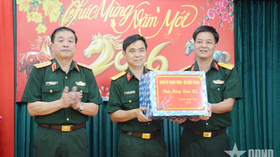 General Truong Thien To besøkte og sendte nyttårshilsener til flere enheter i Ho Chi Minh-byen.