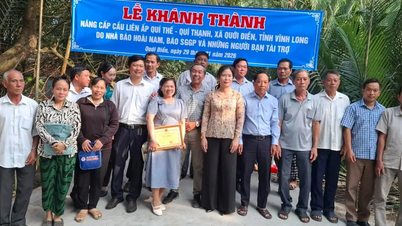 Khánh thành công trình xã hội hóa nâng cấp cầu dân sinh Quới Điền (Vĩnh Long)