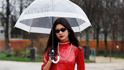 Zdobywczyni drugiego miejsca, Giang Phùng, promuje wietnamską tożsamość podczas Paris Haute Couture Week.
