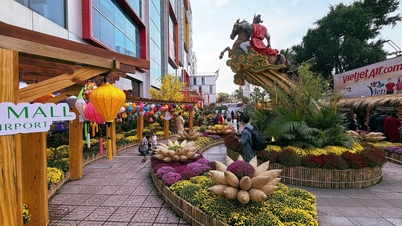 خیابان‌ها پر از جنب و جوش هستند و مردم برای عید تت آماده می‌شوند.