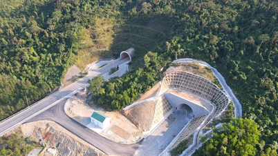 The expanded shape of the Deo Ngang tunnel before it was put into operation.