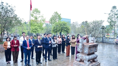 The Party Committee of the Provincial People's Committee offered incense to commemorate President Ho Chi Minh on the 96th anniversary of the founding of the Party.