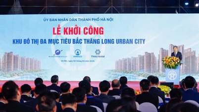 O Secretário-Geral To Lam participa da cerimônia de inauguração da Cidade Urbana de Bac Thang Long.