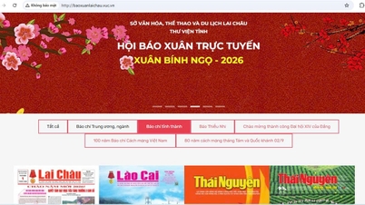 Announcement of the Online Spring Newspaper Exhibition - Lai Chau Provincial Library.