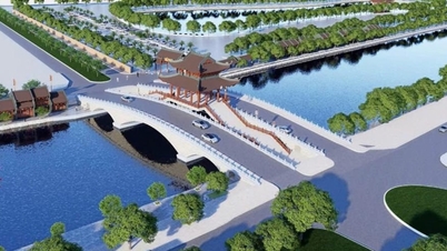 A Ponte Trang An, com um custo de 180 bilhões de VND e arquitetura em estilo palaciano, está prestes a ser aberta ao tráfego em Ninh Binh.