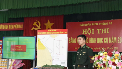 กองพันรักษาชายแดนที่ 48 จัดการแข่งขันสำหรับแบบจำลองและสื่อการสอนที่สร้างสรรค์