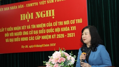 100 % av velgerne i boligområdet har nominert helseminister Dao Hong Lan til å stille til valg i den 16. nasjonalforsamlingen.
