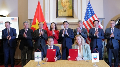 Vietnam y Estados Unidos firman documentos de cooperación en materia energética.