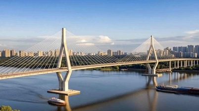 Ponte Phu My 2, com um custo superior a 23,186 bilhões de VND: Uma estrutura icônica com a maior altura livre do Vietnã.