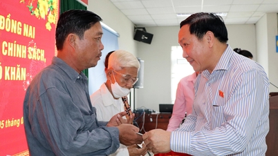 La délégation de l'Assemblée nationale de la province de Dong Nai a rendu visite à la population et lui a offert des cadeaux pour le Têt.