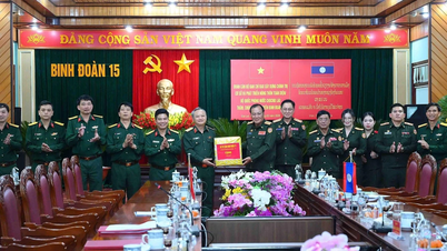 Una delegación de funcionarios del Ministerio de Defensa Nacional de Laos visitó y transmitió saludos de Año Nuevo al 15º Cuerpo de Ejército.