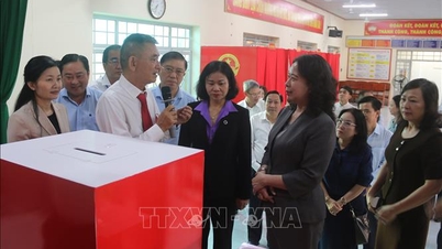 Wakil Presiden memeriksa persiapan pemilu di Dong Nai.