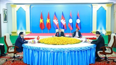Pertemuan antara Perdana Menteri Vietnam, Laos, dan Kamboja