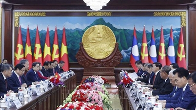 รองรัฐมนตรีเหงียน ฮว่าง ลอง เข้าร่วมกิจกรรมระดับสูงในกรอบการเยือนอย่างเป็นทางการของเลขาธิการใหญ่และภรรยาไปยังประเทศลาวและกัมพูชา