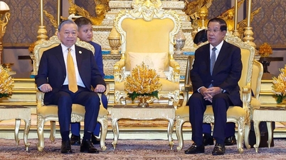 Vietnam und Kambodscha geben eine gemeinsame Erklärung ab.