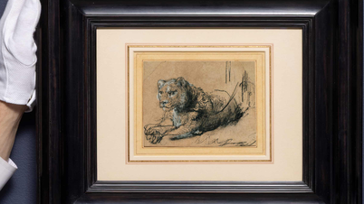 Rembrandt's painting sets auction record, proceeds go to big cat conservation.