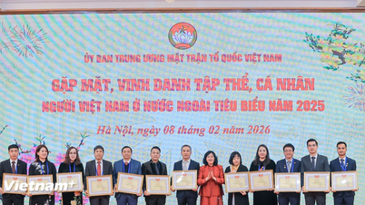Front Tanah Air Vietnam memberikan penghargaan kepada kelompok dan individu warga Vietnam di luar negeri yang berprestasi pada tahun 2025.