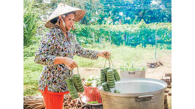 Banh Tet dalam kehidupan sehari-hari masyarakat di Vietnam Selatan