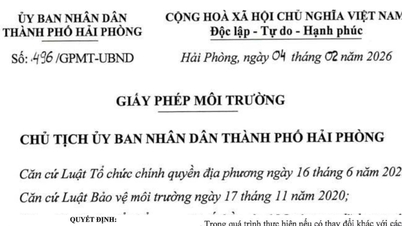 ហៃផុង៖ ក្រុមហ៊ុន Viet Hung Urban Investment Joint Stock ត្រូវបានតម្រូវឱ្យគោរពតាមច្បាប់បរិស្ថានយ៉ាងតឹងរ៉ឹង។