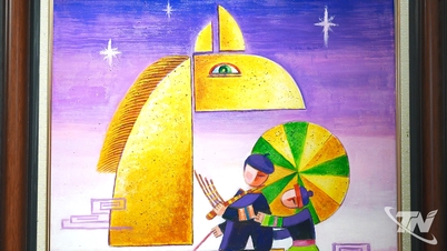 Caballos en las pinturas de Thai Nguyen: una marca de la región central.