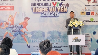 Die Vorbereitungen für das VTVcab Tiger Vu Yen Pickleball-Turnier 2026 laufen.
