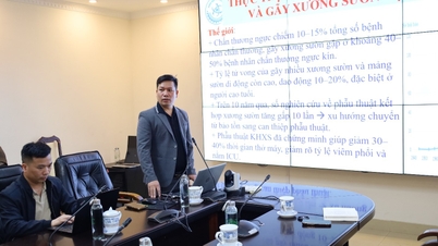 Kutatás a bordarögzítő műtét alkalmazásáról lemezekkel és csavarokkal súlyos mellkasi traumák kezelésében a Viet Tiep Barátság Kórházban.