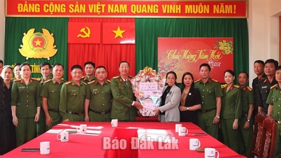 Die stellvertretende Sekretärin des Provinzparteikomitees, Huynh Thi Chien Hoa, übermittelt Neujahrsgrüße an alle Einheiten und Einzelpersonen.