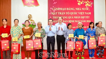 Het hoofd van de afdeling Beleid en Strategie van het Centraal Comité, Nguyen Thanh Nghi, bezoekt de provincie Ca Mau en brengt er nieuwjaarsgroeten over.