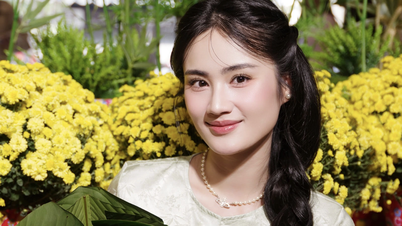 A senhorita Ý Nhi retorna ao Vietnã para celebrar o Tet (Ano Novo Lunar Vietnamita).