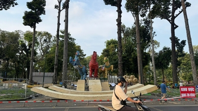 Ho Chi Minh-staden: Trafikförbud tillfälligt på Truong Dinh-gatan för att underlätta öppnandet av vårblomsterfestivalen 2026.
