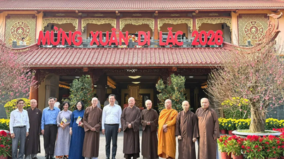 Ho Chi Minh City leaders visit and extend New Year greetings to the Vietnam Buddhist Association of Ho Chi Minh City.