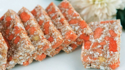 Der Geschmack von Reiskuchen während Tet (vietnamesisches Neujahr)