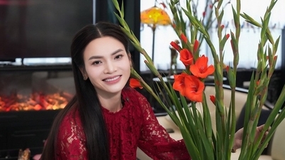 Découvrez les maisons de l'artiste du peuple Pham Phuong Thao et de célébrités vietnamiennes célébrant le Têt (Nouvel An lunaire) dans des couleurs printanières éclatantes.