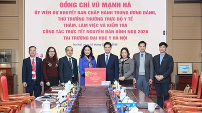 Le vice-ministre permanent de la Santé, Vu Manh Ha, a rendu visite à l'École et à l'Hôpital de l'Université de médecine de Hanoï et leur a présenté ses vœux de Nouvel An.