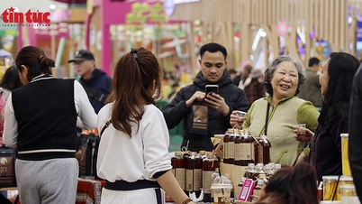 Comidas típicas do Tet (Ano Novo Lunar) e especialidades regionais estão vendendo bem na Feira da Primavera.