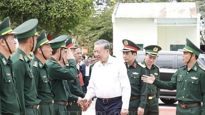 জেনারেল সেক্রেটারি টো ল্যাম ডাক লাকের ইএ এইচ'লিও বর্ডার গার্ড স্টেশন পরিদর্শন করেছেন এবং অফিসার এবং সৈন্যদের নববর্ষের শুভেচ্ছা জানিয়েছেন।