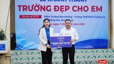 Khánh thành nhà lớp học điểm trường bản Khiềng, xã Chiềng Mai