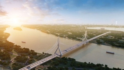 O projeto da Ponte Tu Lien, avaliado em quase 20 trilhões de VND, deverá ser concluído no segundo trimestre de 2027.