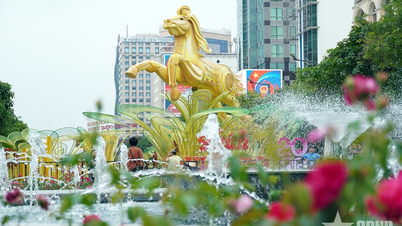 Ho Chi Minh City: Nguyen Hue Flower Street "revealed" in an impressive way.