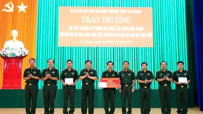 Het commando van de grenswacht van de provincie An Giang heeft een onderscheiding toegekend voor de speciale zaak AG1225p.