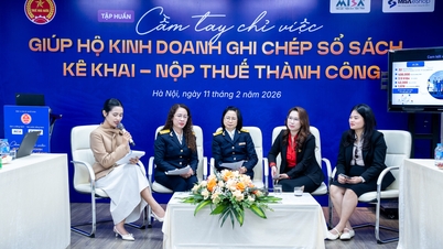 The Tax Department, in collaboration with MISA, organized online training sessions to support tens of thousands of business households in declaring and paying taxes correctly.