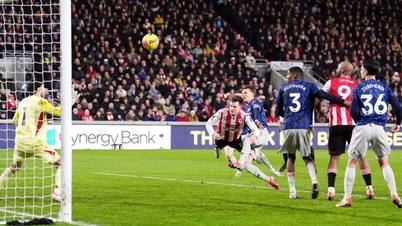 Arsenal speelde gelijk tegen Brentford, waardoor Manchester City de achterstand kon verkleinen.