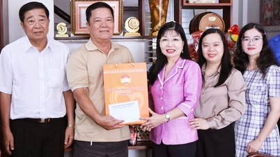 Wakil Sekretaris Komite Partai Provinsi Tran Thi Thanh Huong mengunjungi dan menyampaikan ucapan selamat Tahun Baru kepada mantan Ketua Komite Front Persatuan Nasional Vietnam di provinsi tersebut.