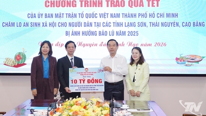 Ho Chi Minh Şehri, Thai Nguyen, Cao Bang ve Lang Son illerine sosyal yardım faaliyetleri için 23 milyar VND bağışta bulundu.