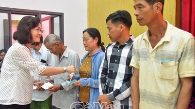 L'ancienne secrétaire adjointe permanente du comité provincial du Parti, Le Thi Ai Nam, a mobilisé des soutiens pour offrir des cadeaux du Têt à la population.