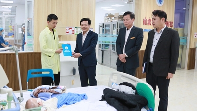 Llevando el Tet (Año Nuevo Lunar vietnamita) a los pacientes hospitalizados pobres.