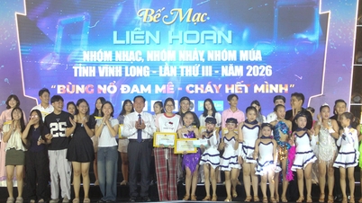 ពានរង្វាន់ចំនួន ២៣ ត្រូវបានប្រគល់ជូននៅក្នុងពិធីបុណ្យក្រុមតន្ត្រី របាំ និងសិល្បៈសម្តែងខេត្តវិញឡុងលើកទី ៣។