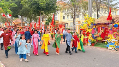 Printemps dans la région frontalière de Thuong Phuoc.